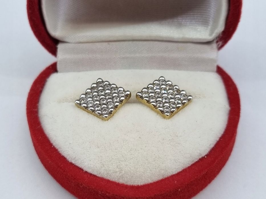 Złote kolczyki pr. 585 waga 2,66g nowe