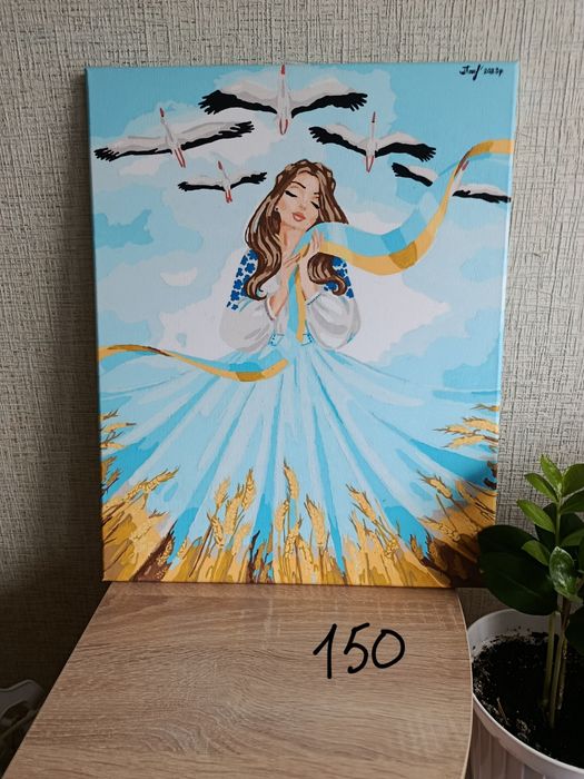 Продам картины по номерам,нарисованные.