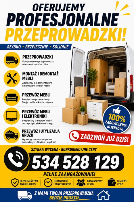 Uslugi transportowe ( przeprowadzki)
