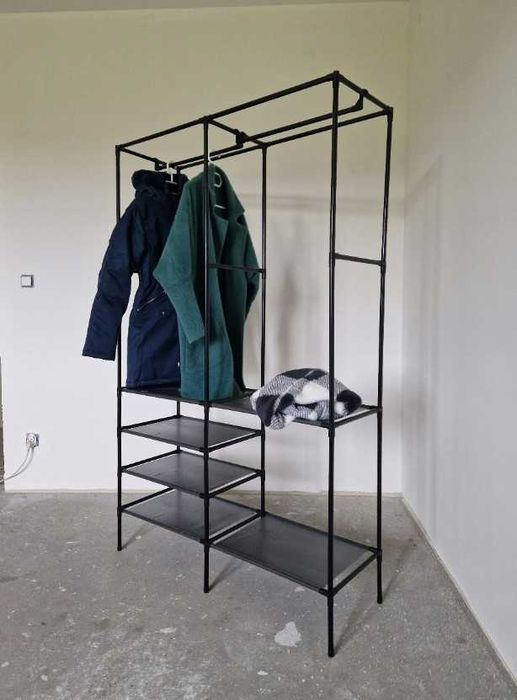 Stojący wysoki z haczykami do garderoby na ubrania przechowywanie duży