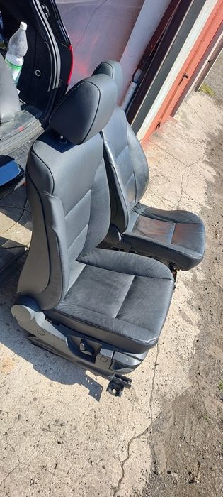 Fotele BMW  E61 skóra grzane