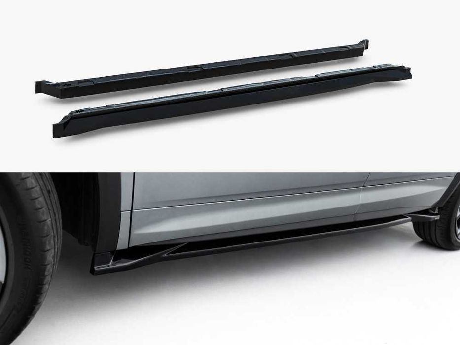 Тюнинг обвес Skoda Kodiaq 2 Sportline сплиттер губа пороги диффузор