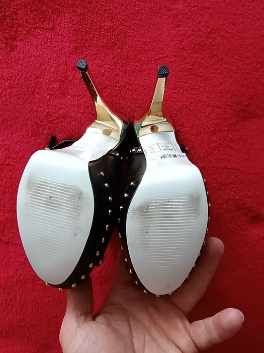 Mega Seksowne Sandałki Szpilka Platforma Koturn