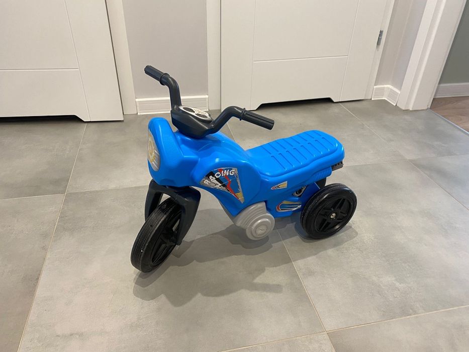 Niebieski Motorek Rowerek Biegowy
