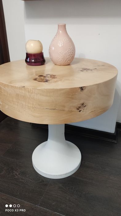 Stolik vintage gruby blat