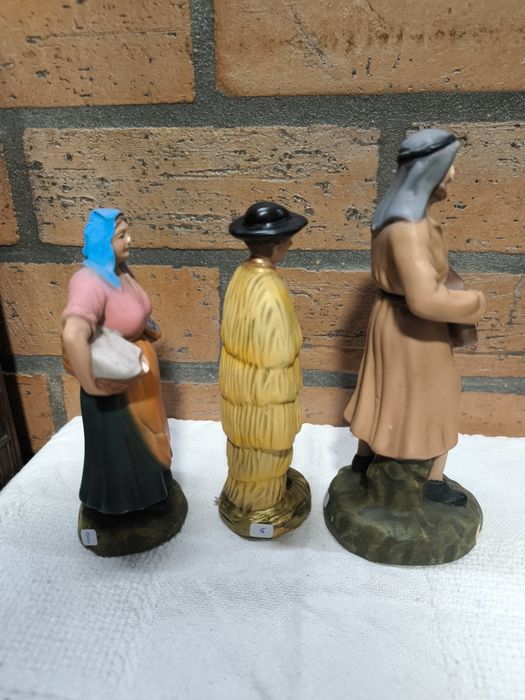 Conjunto de 3 Figuras de Presépio