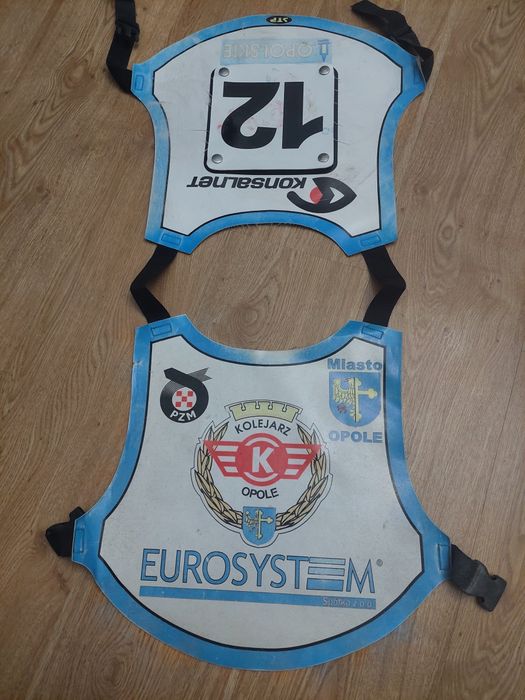 Plastron zuzlowy Kolejarz Opole speedway zuzel