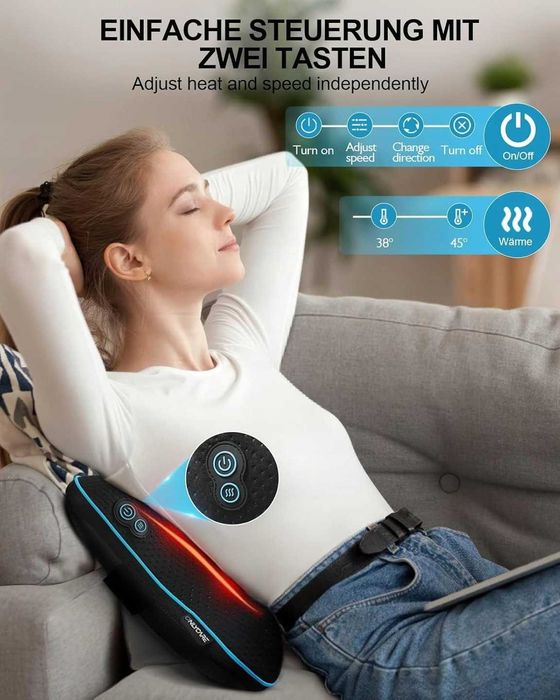 Poduszka Masująca ONLYCARE Shiatsu 3D Funkcja Grzania PO ZWROCIE 8302