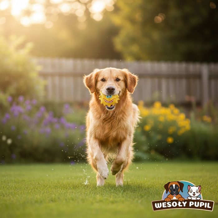 Zabawka dla psa Piłka Potworek Lateksowa z Kolcami 7,5 cm