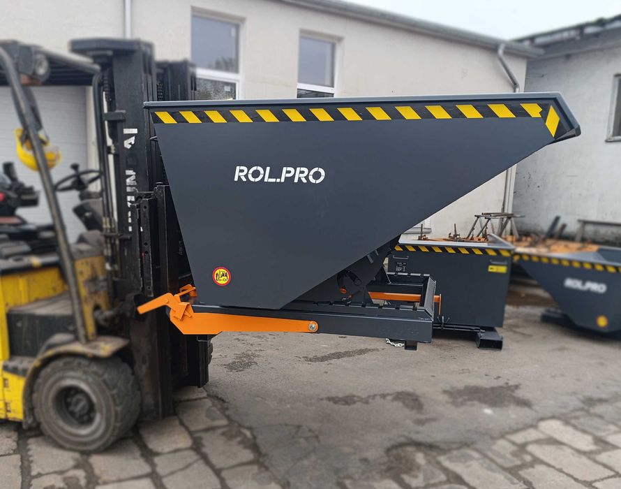 Kontener samowyładowczy/Koleba/Pojemnik do widlaka 1500l PREMIUM !!!