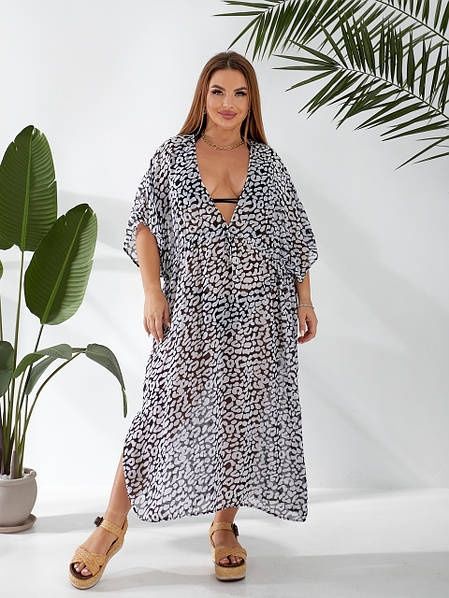 Жіноче парео вільного крою на зав'язці