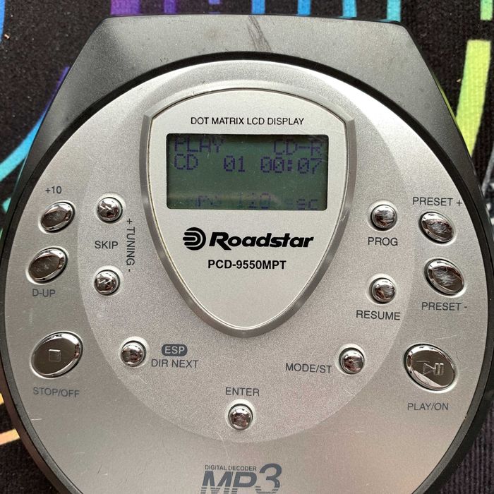 Програвач компакт-дисків ROADSTAR PCD 9550MPT , fm радіо,адаптер