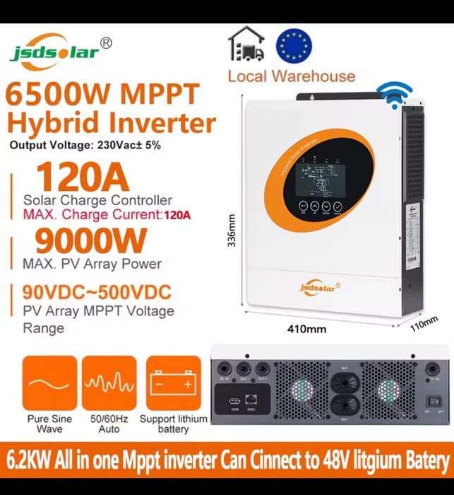 Інвертор гібриний 6,5 kw, 11kw в наявності з 15 лютого