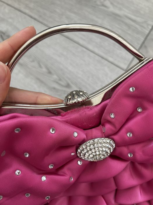 Жіночий рожевий клатч сумочка