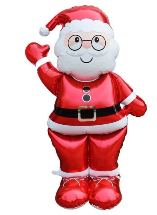 Надувний Санта-Клаус, новорічна фігура дід мороз 1.56 м