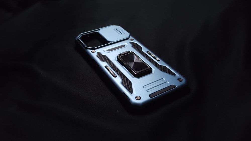 Ударопрочный чехол Camshield Army Ring (Light Blue) для Xiaomi Redmi Note 12