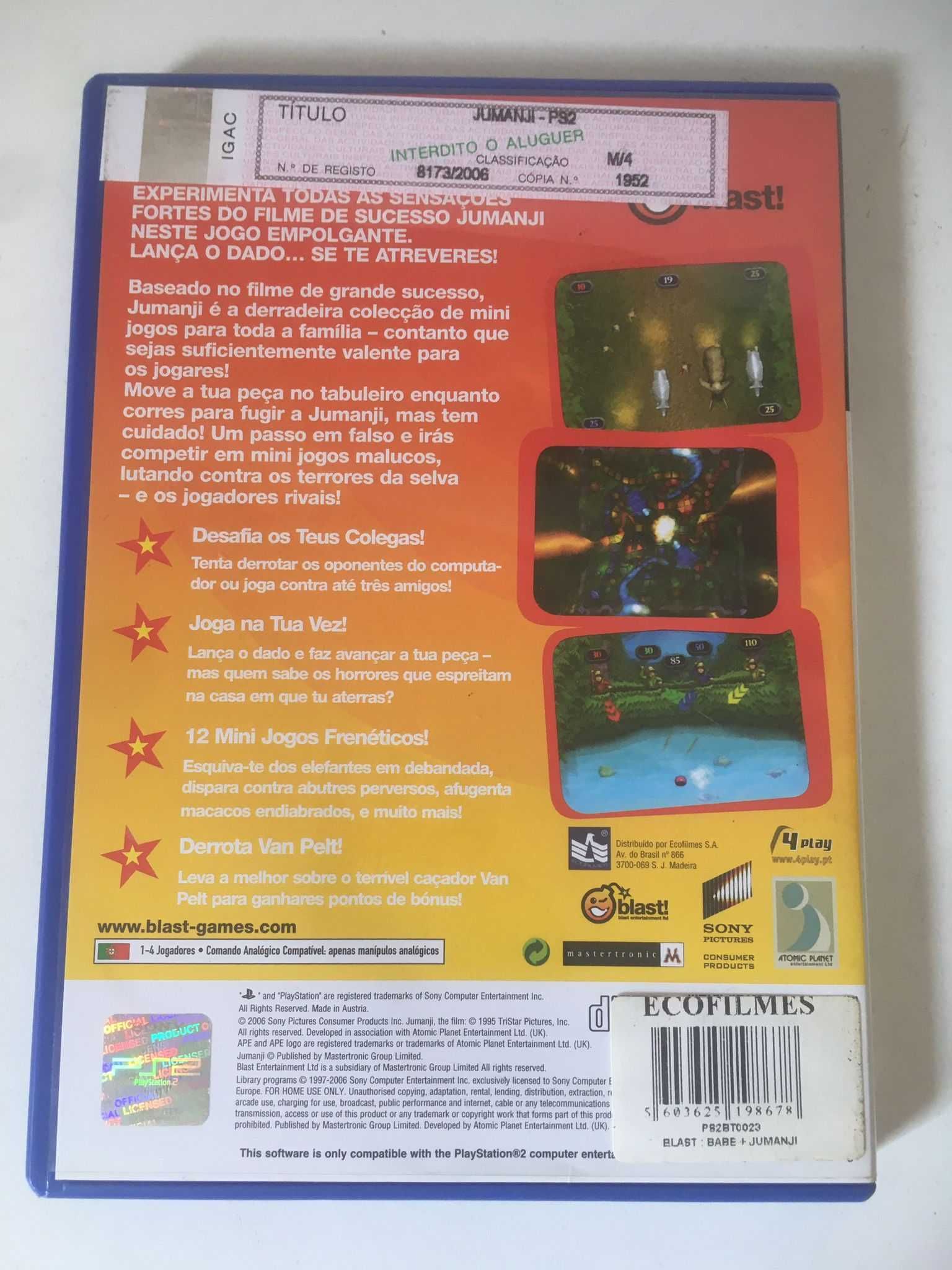 Jogo Ps2 Planeta Dos Macacos Outros