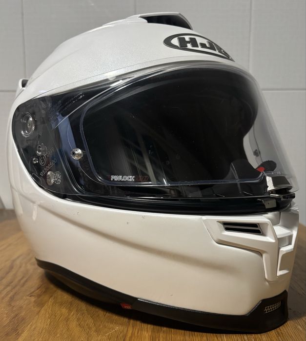 Capacete  branco pérola HJC  RPHA 70 em ótimo estado, tamanho 60/61