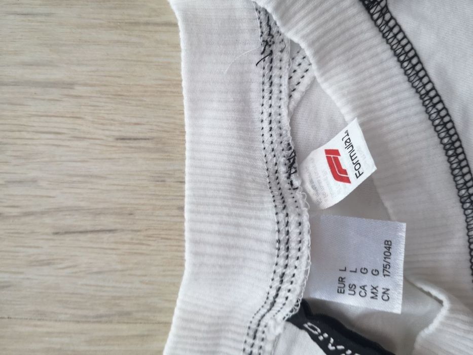 Koszulka damska biała oversize H&M Formula 1 rozmiar L
