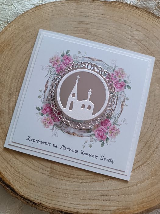 Zaproszenia komunijne, na komunię, Pierwsza Komunia