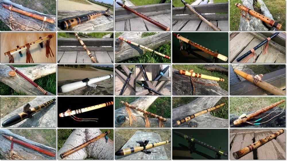 Flet indyjski BANSURI / etniczny / mały bas / tonacja D / 62cm