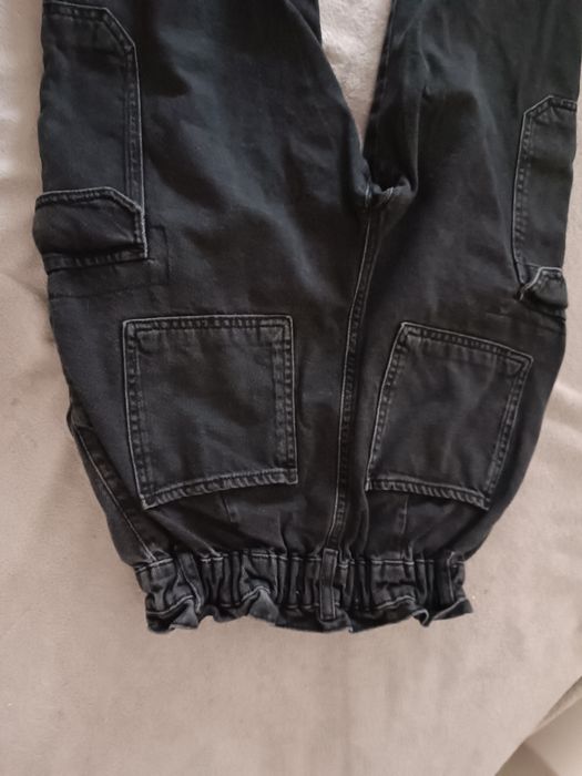 Zara spodnie dżinsowe r. XS czarne wysoki stan