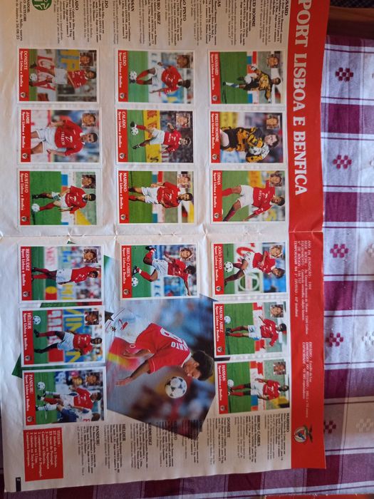 Caderneta cromos Panini época 96/97