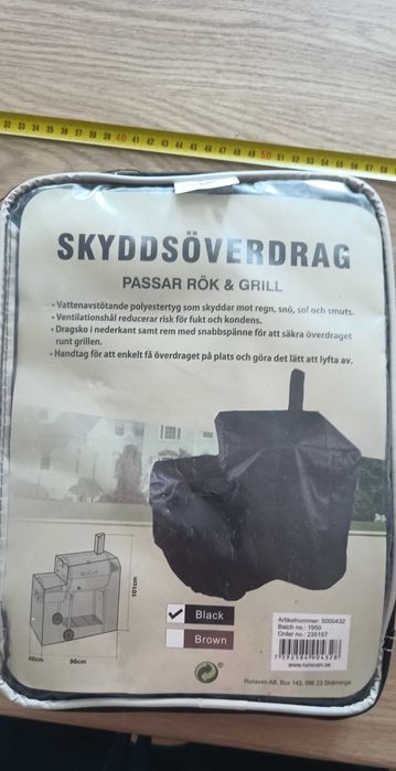Pokrowiec na grill z wędzarnią 96x40x101cm SKYDDSOVERDRAG