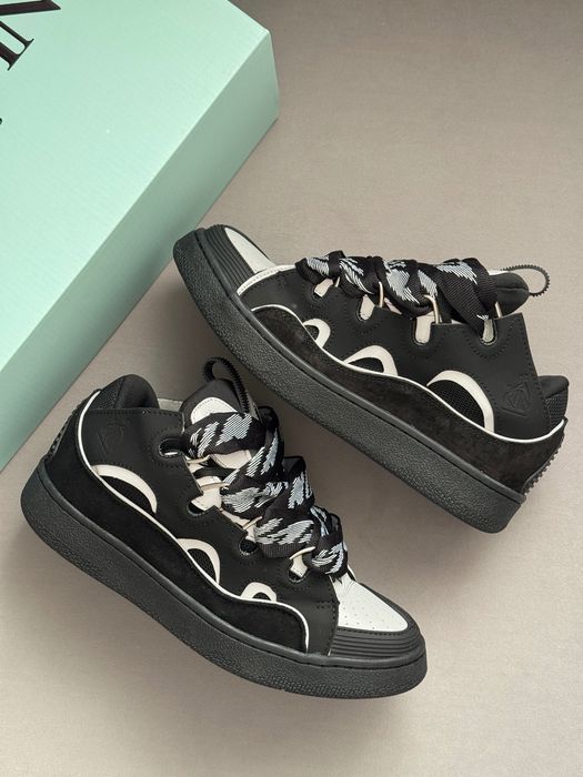 ФЛАГМАН! Lanvin Curb Black Reflective 41 42 43 44 45 ланвін керб чорні рефлективні