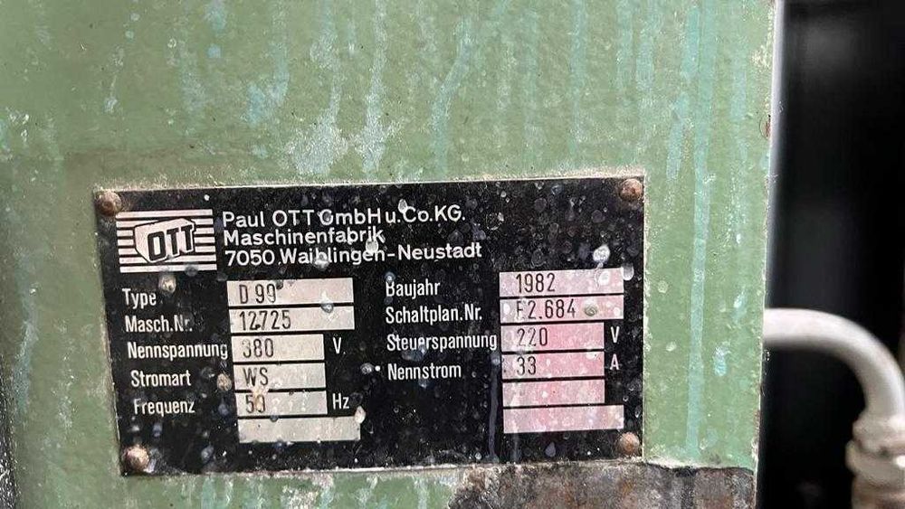 Прес OTT D99 Пресс Станок Фанера Фанерування