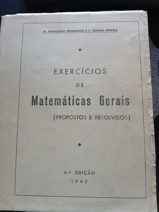 Exercícios de matemáticas gerais