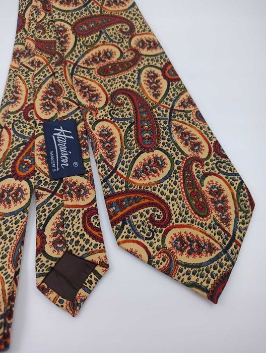 Harrison włoski jedwabny krawat paisley