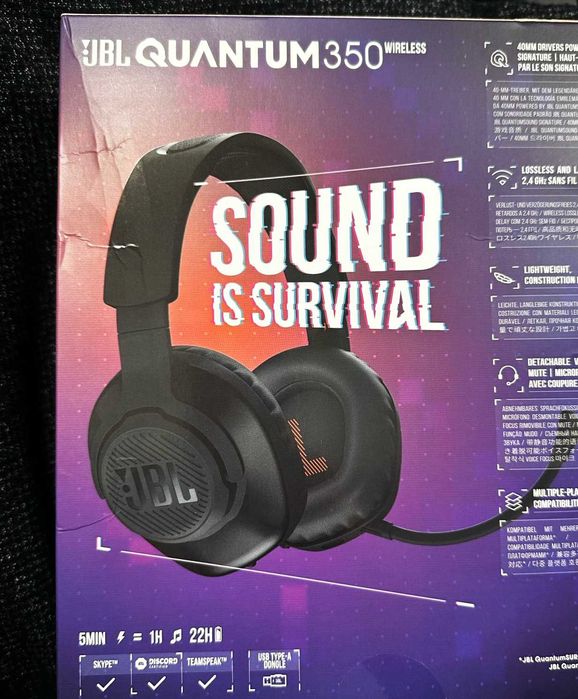 Słuchawki gamingowe JBL QUANTUM 350 Wireless - NOWE!