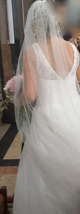 Vestido noiva usado uma vez em bom estado