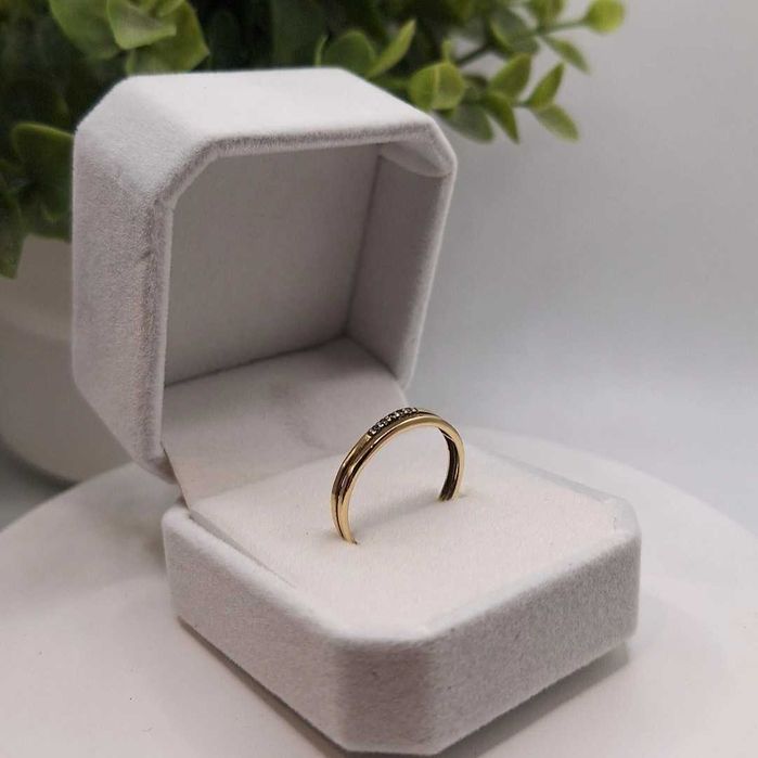 Złoty pierścionek 1,17g SPOKO LOMBARD BEŁCHATÓW skup złota