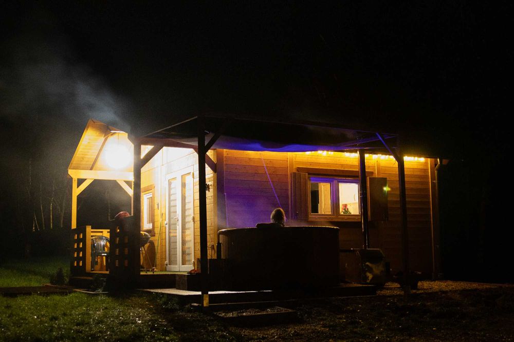 Sauna, balia, Domek całoroczny Rokitki - "Ania"  6 osobowy