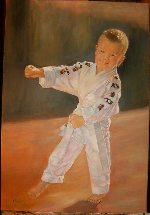 Obraz olejny - portret na podstawie zdjęcia