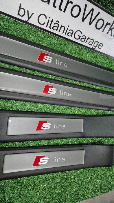 Soleiras S-Line Audi A4 B6 B7 8E originais OEM em excelente estado