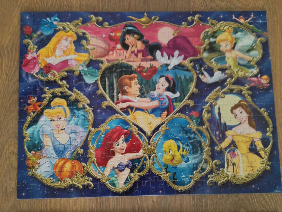 Puzzles montados e colados,  prontos para enquadrar