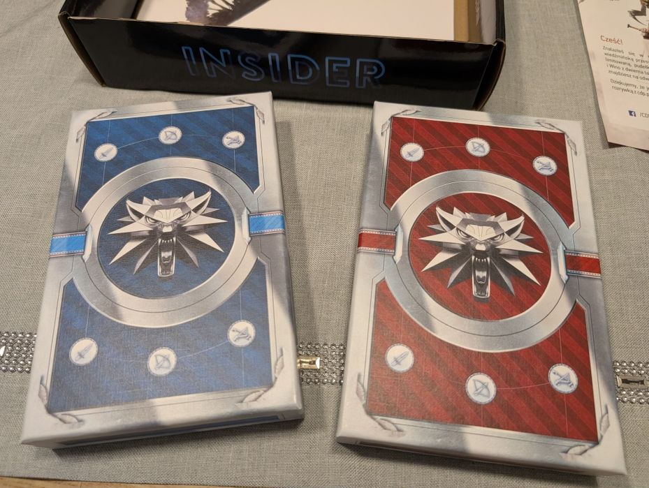 CDP Insider Krew i Wino + Serca z kamienia Wiedźmin 3. 4 talie Gwint