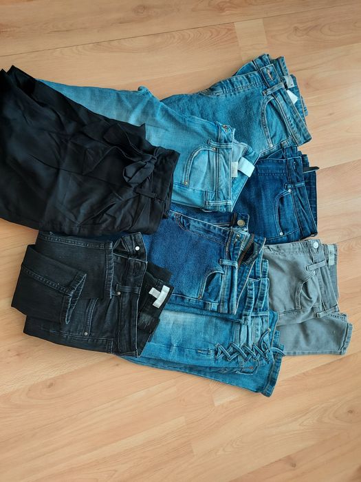 Zestaw 8  jeansów rozmiar S