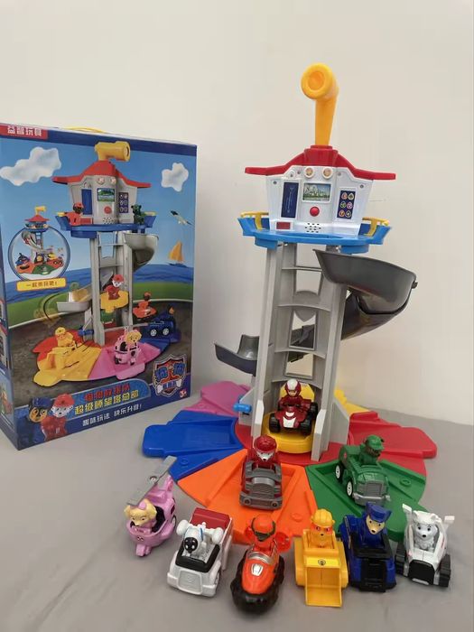 НОВИЙ МЕГА НАБІР PAW PATROL БАЗА : Вежа 52 см + 9 Машинок з УСІМА ГЕРОЯМИ + Звуковий Планшет ЩЕНЯЧИЙ ПАТРУЛЬ + Подарунок