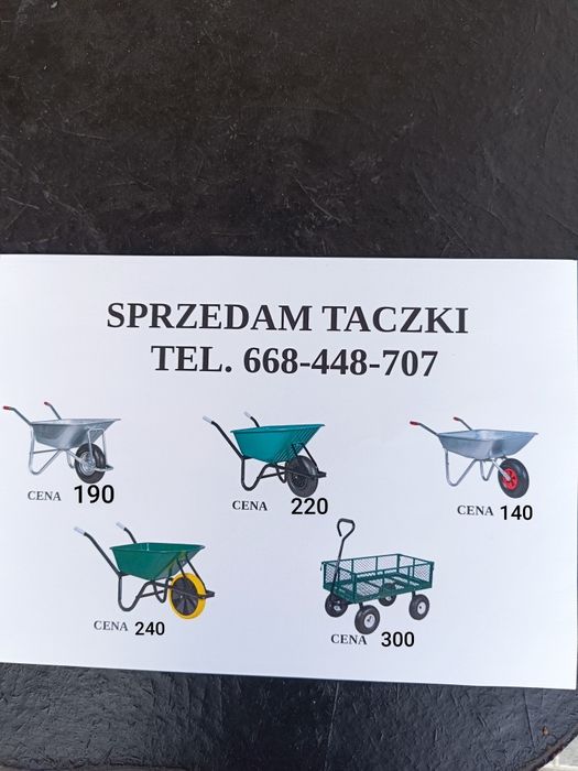 Taczka na działkę