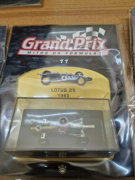 Lote 35 miniaturas F1 "Grand Prix – Mitos da Fórmula 1" – RBA – 1:43 – seladas