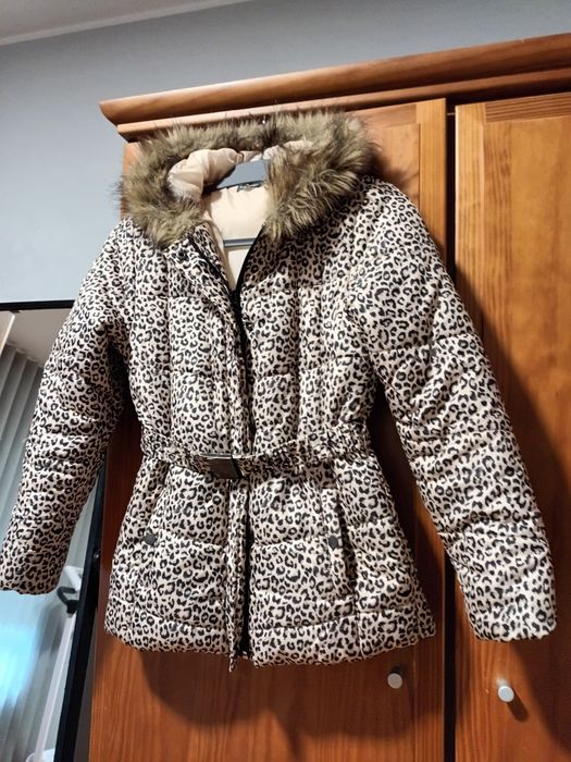 Casaco parka animal print