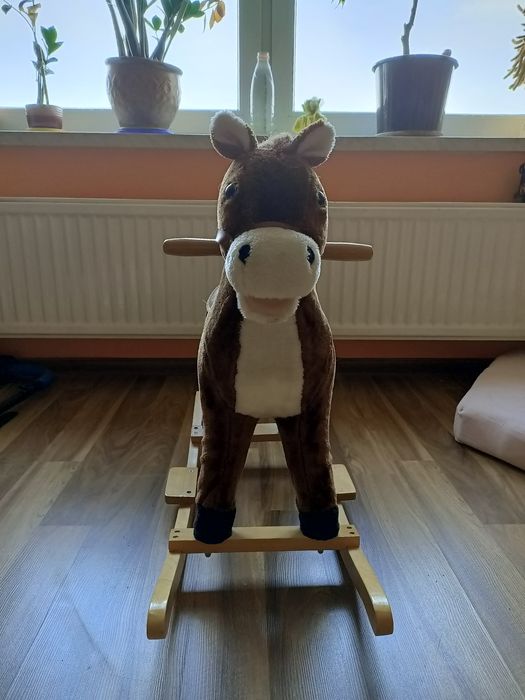 Koń na biegunach grający