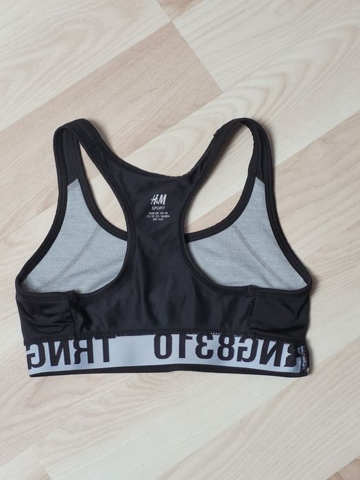 Sportowy top stanik dla XS/34 damski H&M czarny