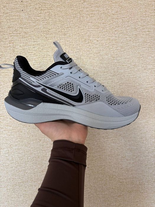 Кросівки Nike Zoom Winflo Light Grey premium (літні, в сітку) | Кроссовки Найк чоловічі