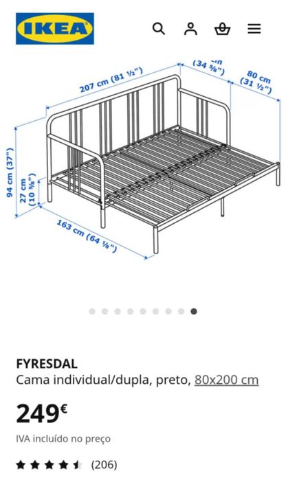 Sofá/cama completa + tapete