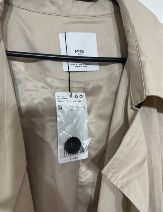 Trench Mango beżowy rozm. 38 nowy z metką